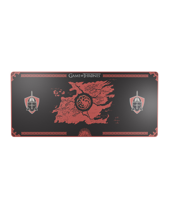 Lexip HBO Game of Thrones - Targaryen Edition Tapis de souris de jeu Noir, Rouge