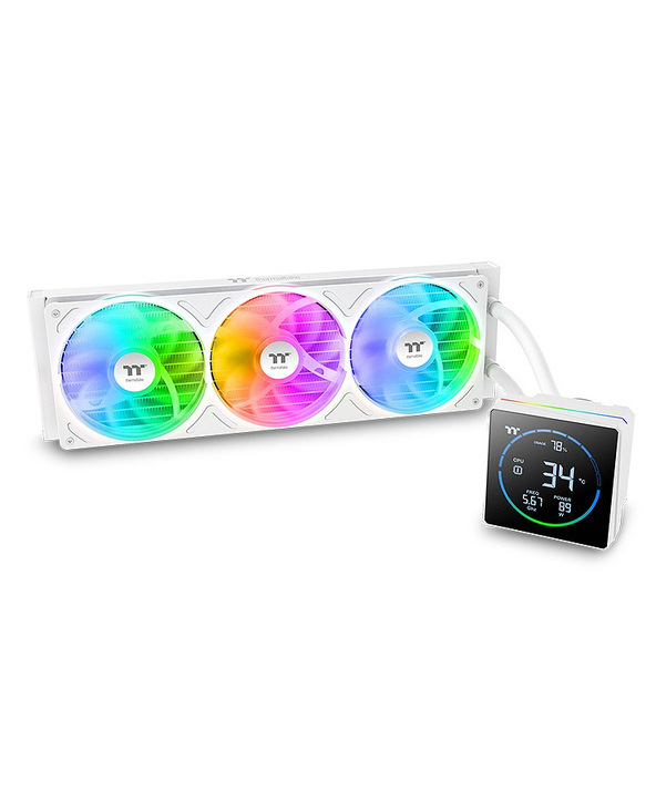 Thermaltake TH360-S V3 ARGB Processeur Kit watercooling 12 cm Noir, Blanc 1 pièce(s)