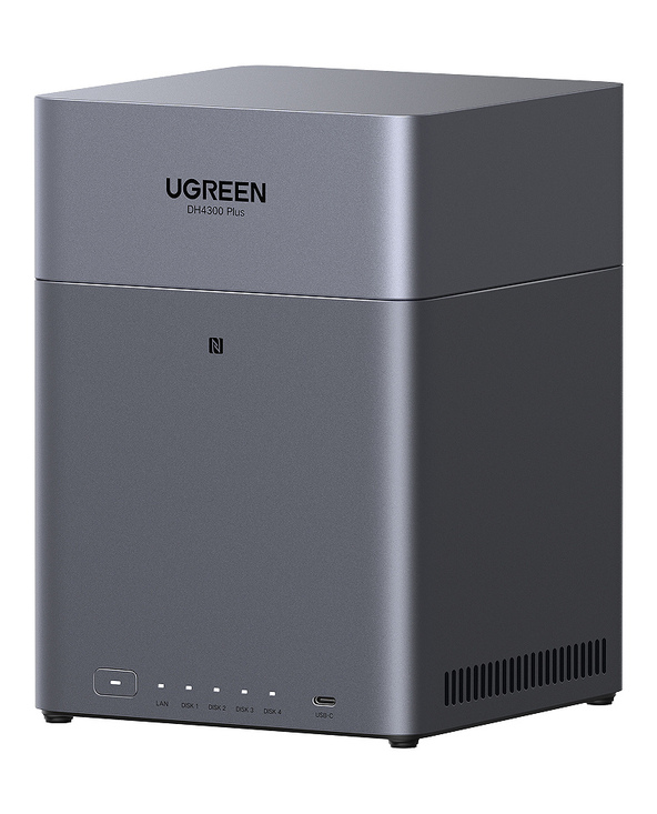 Ugreen DH4300 Plus NAS Mini Tower 8 Go LPPDDR4X UGOS PRO Gris