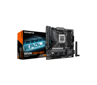 GIGABYTE B850M EAGLE WIFI7 Carte Mère – Processeurs AMD Ryzen 9000 Series, VRM numérique 8+2+2 phases, jusqu’à 8200 MHz DDR5 (O.