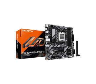 GIGABYTE B840M D3HP WIFI6E Carte Mère – Processeurs AMD Ryzen 9000, VRM 8+2+2 phases, jusqu’à 8200 MHz DDR5 (O.C.), 2× M.2 PCIe 