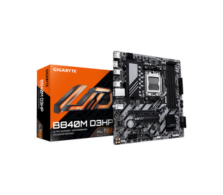 GIGABYTE B840M D3HP Carte Mère – Processeurs AMD Ryzen 9000, VRM 8+2+2 phases, jusqu’à 8200 MHz DDR5 (O.C.), 2× M.2 PCIe 4.0, LA