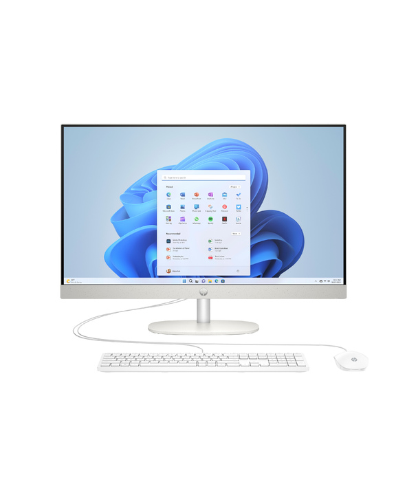 HP ALL-IN-ONE 27-CR0075NF PC 27" AMD Ryzen 5 16 Blanc 512 Go
