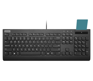 Lenovo Smartcard Wired keyboard II clavier Bureau USB Français Noir
