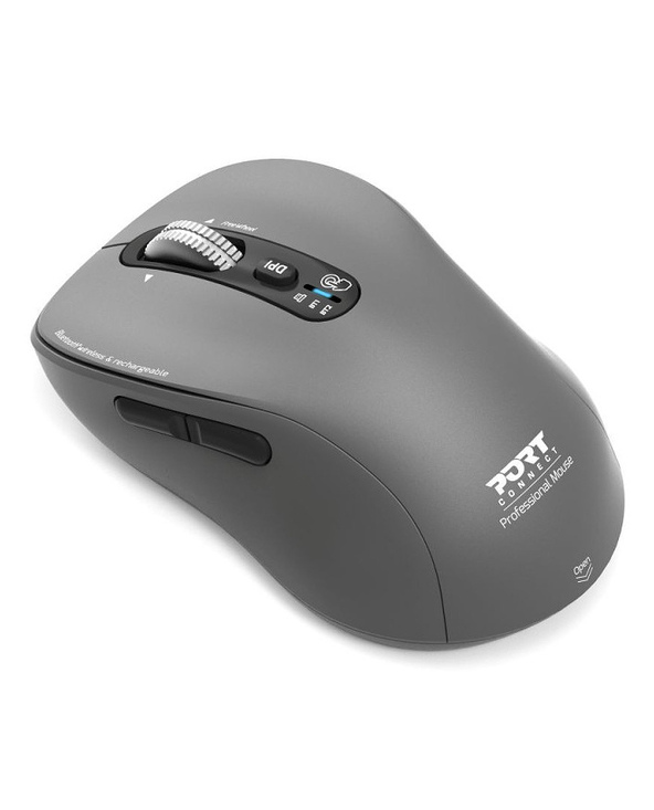 Port Designs Pack Keyboard + Mouse (FR) clavier Souris incluse Universel RF sans fil + Bluetooth AZERTY Gris