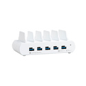 Compulocks 5 Ports USB Charging Dock Station Smartphone, Tablette Blanc Secteur Intérieure