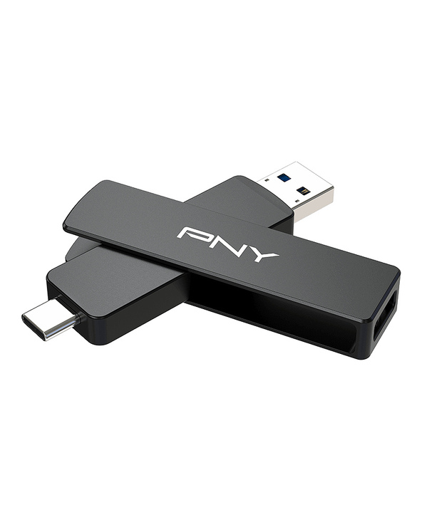 PNY DUO LINK V3 lecteur USB flash 2 To USB Type-A / USB Type-C 3.2 Gen 2 (3.1 Gen 2) Noir