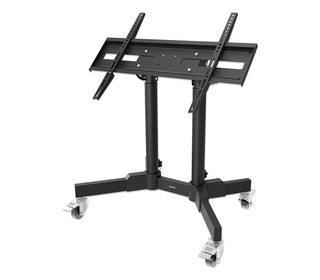 Manhattan Support sur roulettes hauteur réduite pour TV/moniteurs, écrans 37" à 65", Compatibilité VESA : de 200x200 à 600x400 m