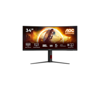 AOC G4 CU34G4 34" LED Wide Quad HD 1 ms Noir, Rouge