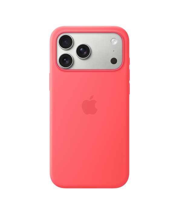 Apple Coque en silicone avec MagSafe pour iPhone 17 Pro Max - Rose goyave
