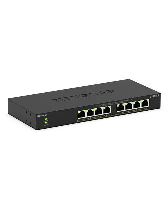 NETGEAR GS308LP Non-géré Gigabit Ethernet (10/100/1000) Connexion Ethernet, supportant l'alimentation via ce port (PoE) Bureau N