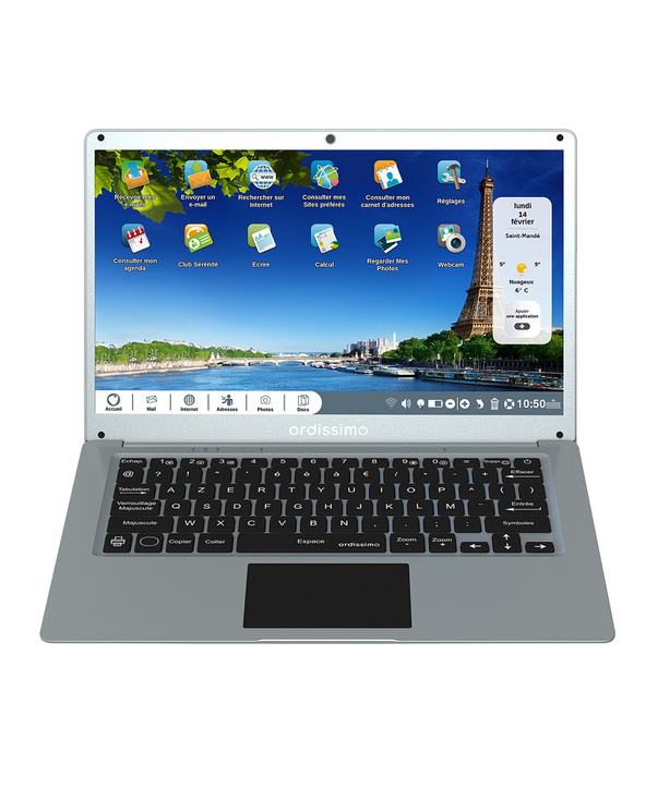 ORDISSIMO EVE 4 14" CELERON 8 Go Argent 256 Go