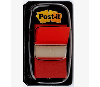 3M I680-1 étiquette auto-collante Rectangle Amovible Rouge 50 pièce(s)