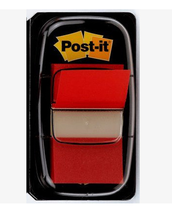 3M I680-1 étiquette auto-collante Rectangle Amovible Rouge 50 pièce(s)