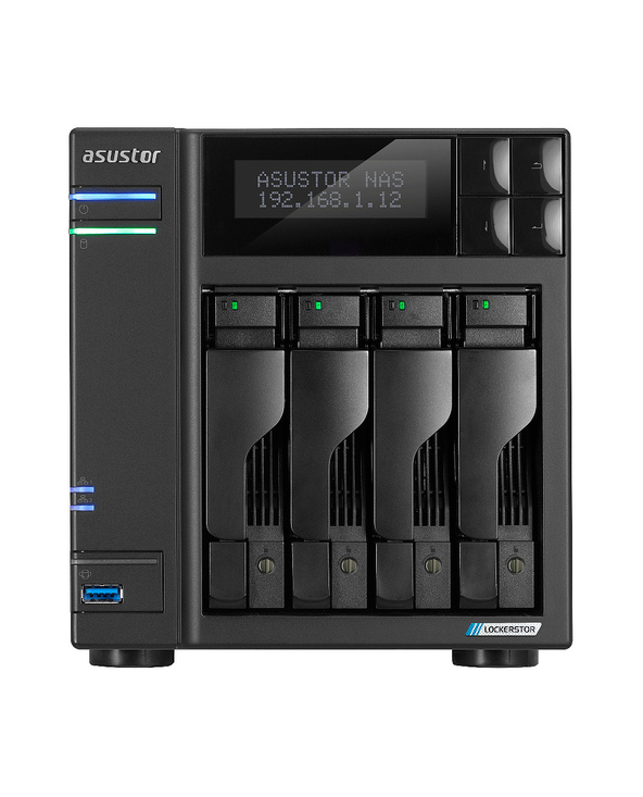 Asustor LOCKERSTOR 4 Gen2+ NAS Bureau Intel Celeron N5105 4 Go DDR4 ADM Noir