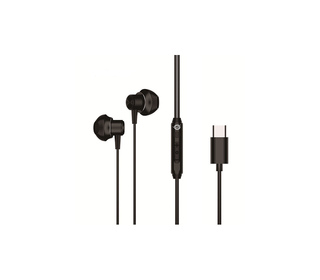 Conceptronic BRENDAN04B casque Avec fil Ecouteurs Appels/Musique USB Type-C Noir