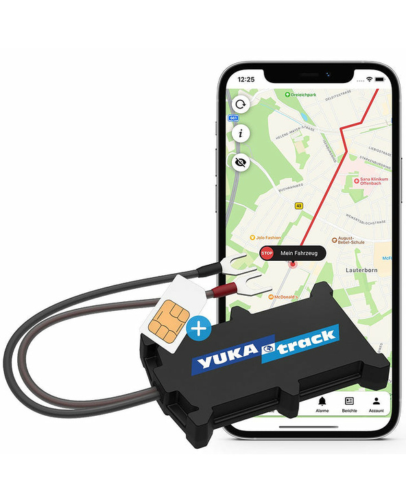 Yukatrack easyWire GPS Universel Dispositif GPS Noir