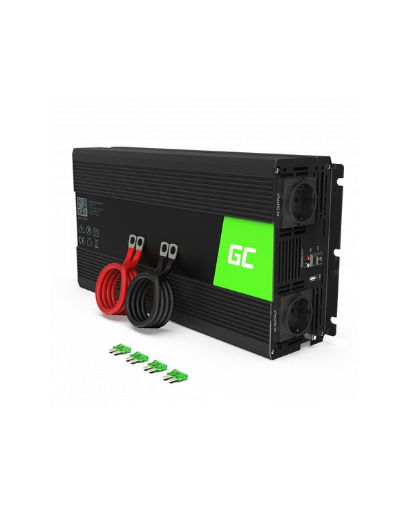 Green Cell INV21 adaptateur de puissance & onduleur Auto 6000 W Noir