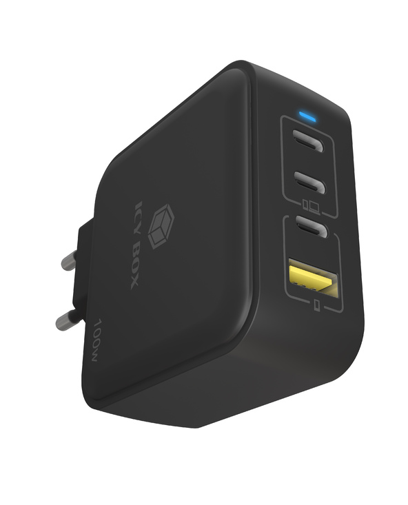 ICY BOX IB-PS1040-PD Universel Noir Secteur Charge rapide Intérieure