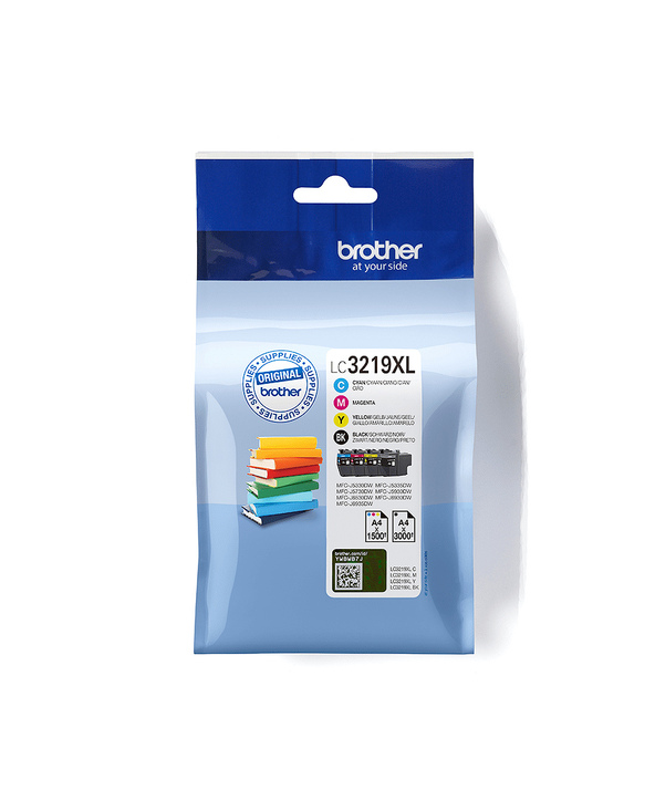 Brother Pack de cartouches d'encre LC3219XLVALBP originales