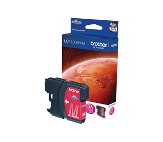 Brother Cartouche d'encre LC1100HYM originale à haut rendement – Magenta