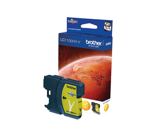 Brother Cartouche d'encre LC1100HYY originale à haut rendement – Jaune