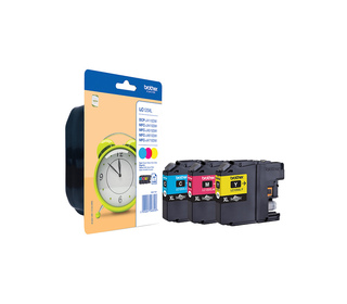 Brother LC125XLRBWBP cartouche d'encre 3 pièce(s) Original Rendement élevé (XL) Cyan, Magenta, Jaune