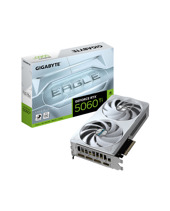 GIGABYTE GeForce RTX 5060 Ti EAGLE OC ICE 8G Carte Graphique – 8 Go GDDR7, 128 bits, PCI-E 5.0, 2617 MHz Fréquence du processeur