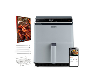 Cosori Dual Blaze Unique 6,4 L Autonome 1750 W Friteuse d’air chaud Gris clair