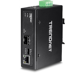 Trendnet TI-F11SFP convertisseur de support réseau 1000 Mbit/s Noir