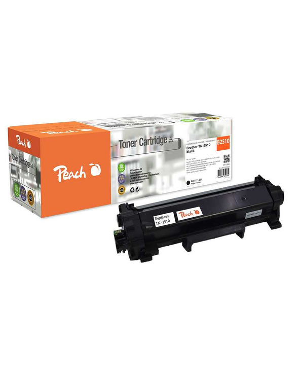 Peach PT1366 Cartouche de toner 1 pièce(s) Compatible Noir