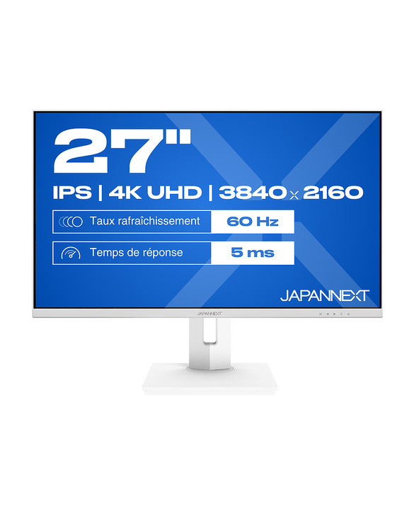 JAPANNEXT JN-IPS270UHD60F-C65W-HSP-W 27" LED 4K Ultra HD 8 ms Blanc