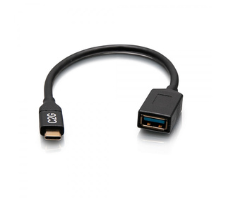 C2G Convertisseur adaptateur USB-C Mâle vers USB-A femelle - USB 3.2 1ère Gén (5 Gbits/s)