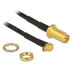 DeLOCK 88936 câble coaxial RG-174 0,32 m RP-SMA MMCX Noir