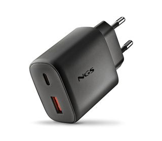 NGS ERA 45W BLACK Universel Noir Secteur Charge rapide Intérieure