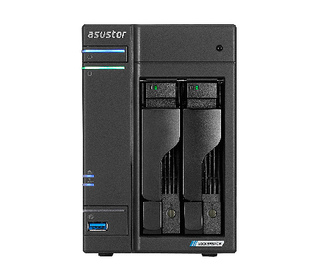 Asustor LOCKERSTOR 2 Gen2 + (AS6702T v2) NAS Bureau Intel Celeron N5105 4 Go DDR4 0 To ADM Noir