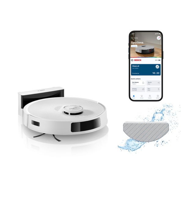 Bosch BCRC2W robot aspirateur Blanc