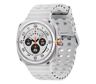 Samsung Galaxy Watch Ultra 3,81 cm (1.5") AMOLED 47 mm Numérique 480x480 pixels Écran tactile 4G Titane, Blanc Wifi GPS (satelli