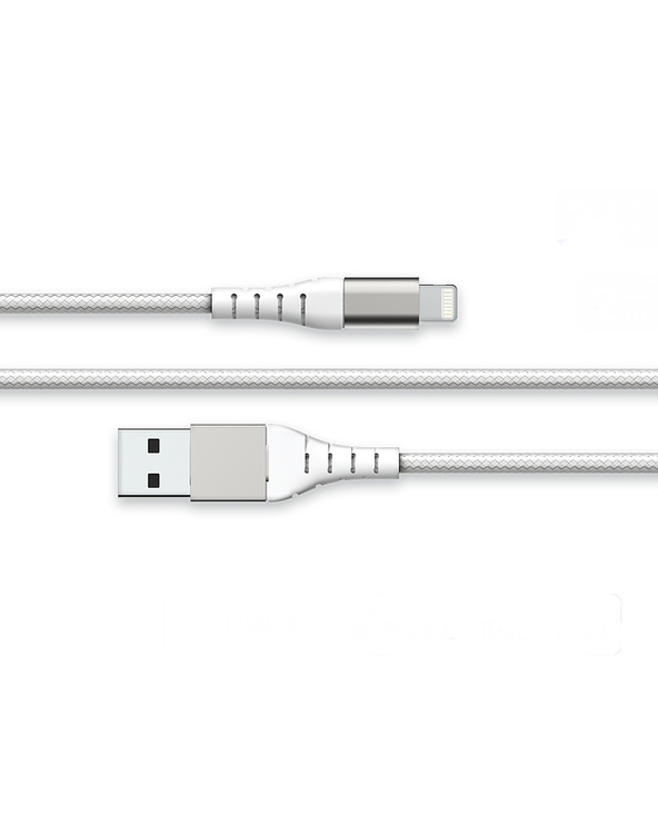 BIG BEN FPLIAMFI2MRW câble Lightning 2 m Blanc