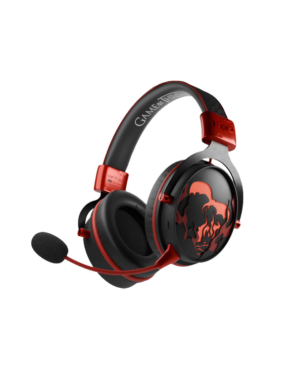 Lexip HBO Game of Thrones Casque Avec fil &sans fil Arceau Gaming Bluetooth Noir, Rouge