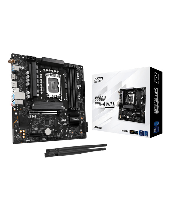 Asrock B860M Pro-A WiFi Intel B860 LGA 1851 (Socket V1) micro ATX