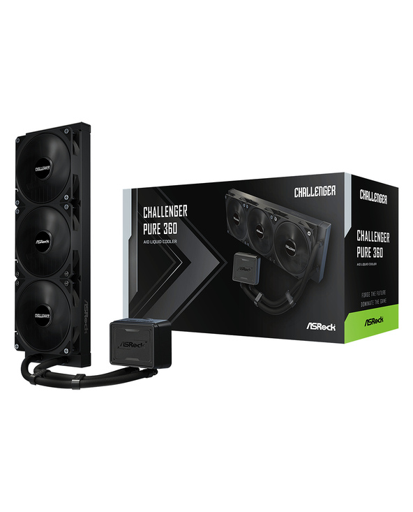 Asrock Challenger Pure 360 Processeur Kit watercooling 12 cm Noir