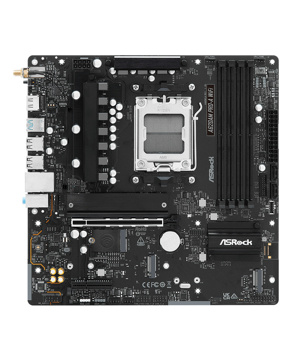 Asrock A620AM PRO-A WIFI AMD A620 Emplacement AM5 micro ATX