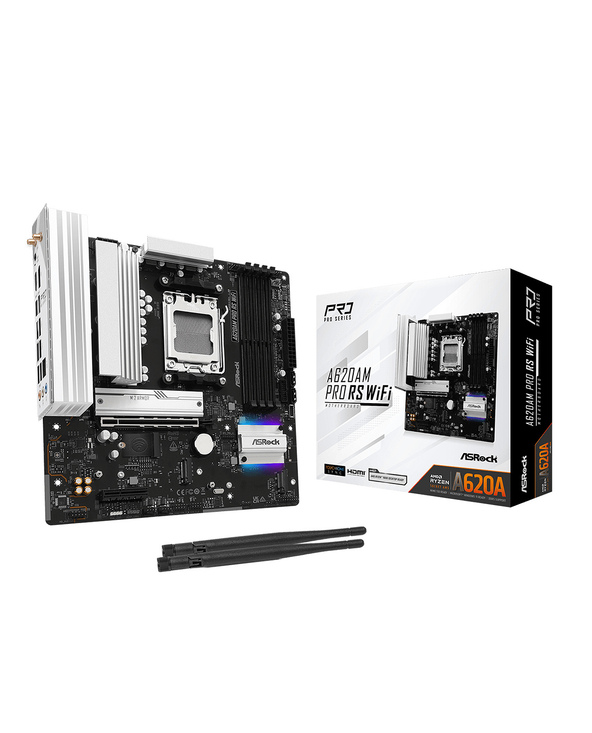 Asrock A620AM Pro RS WiFi AMD A620A Emplacement AM5 micro ATX