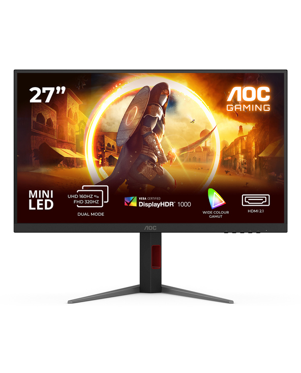 AOC G4 U27G4XM 27" LED 4K Ultra HD 1 ms Noir, Rouge