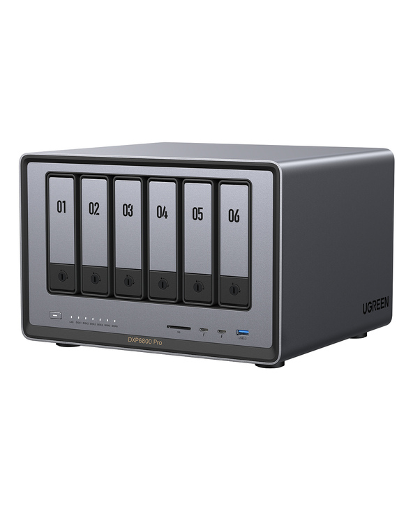 Ugreen DXP6800 Pro NAS Bureau Intel Core i5 8 Go DDR5 Gris, Noir