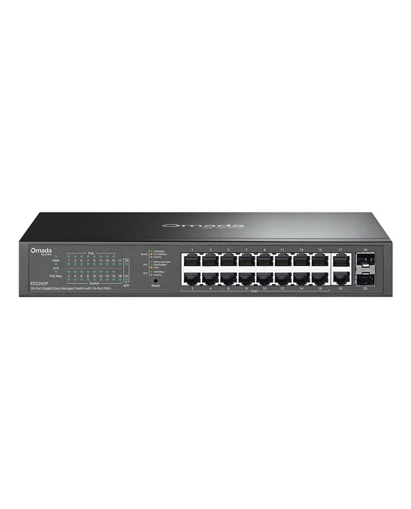 OMADA ES220GP commutateur réseau Géré Gigabit Ethernet (10/100/1000) Connexion Ethernet, supportant l'alimentation via ce port (