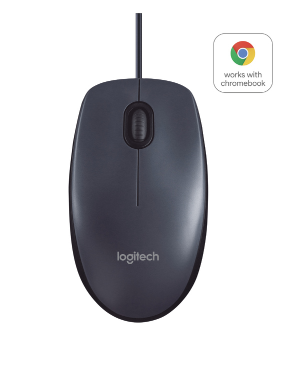 Logitech B100 souris Bureau Ambidextre USB Type-A Optique 800 DPI