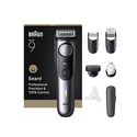 Braun BeardTrimmer 9 BT9520 tondeuse à barbe Batterie 52 2 cm Mouillé & sec Noir, Gris