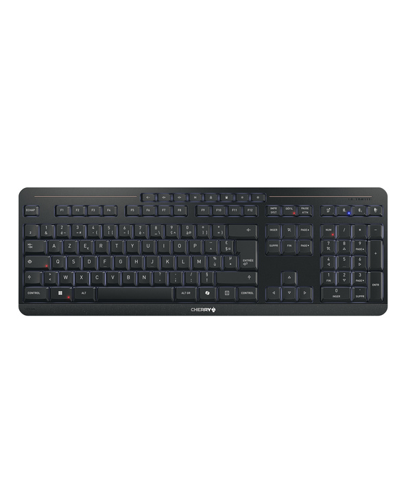 CHERRY Stream keyboard ultimate clavier maison/bureau USB + RF Wireless + Bluetooth AZERTY Français Noir